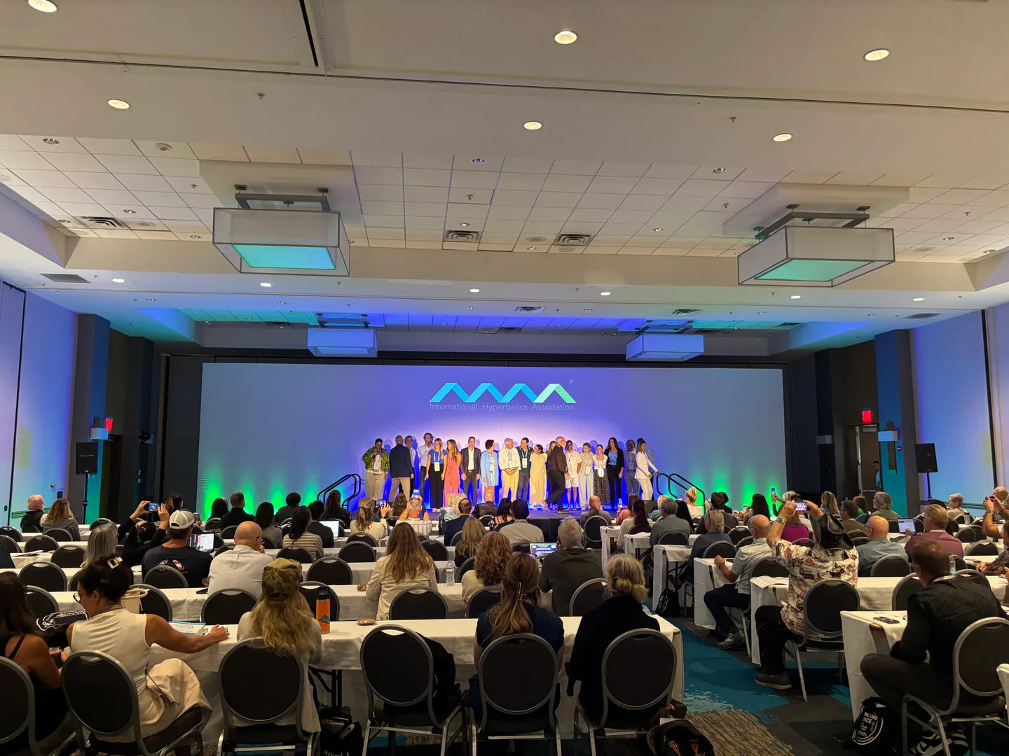 Attendees and presenters at an International Hyperbarics Association conference